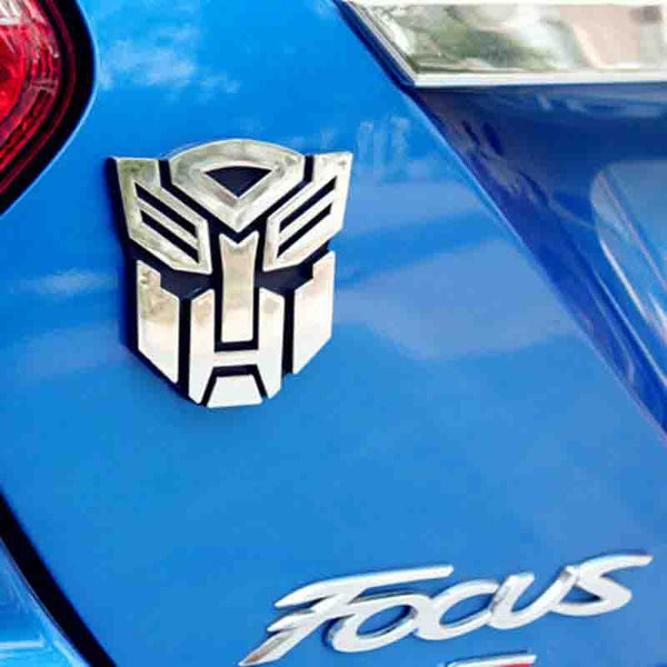 Trans Autobot Plastic Logo 3D Car Hood Ornament / Decal.
