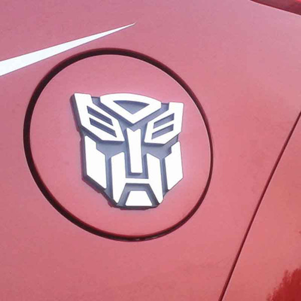 Trans Autobot Plastic Logo 3D Car Hood Ornament / Decal.