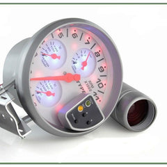 TYPE-R 5inch Car 4x4 SUV Gypsy Off Road RPM Tachometer, Water Temp, Oil Temp & Oil Pressure 4 in 1 with Shift light