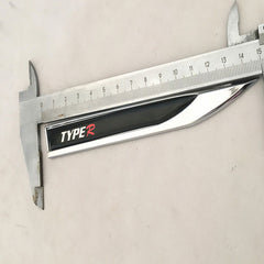 2Pcs Universal Type R Logo Car Metal Alloy Body Side Fender Knife Emblem Stickers