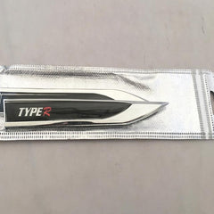 2Pcs Universal Type R Logo Car Metal Alloy Body Side Fender Knife Emblem Stickers