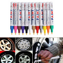 1pc Yellow Tire Lettering Waterproof Permanent Paint Pens Marker Car Write on Tyre