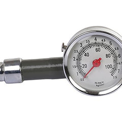 Premium Metallic Tyre Pressure Gauge with Case for Car, Bike, cycle etc.