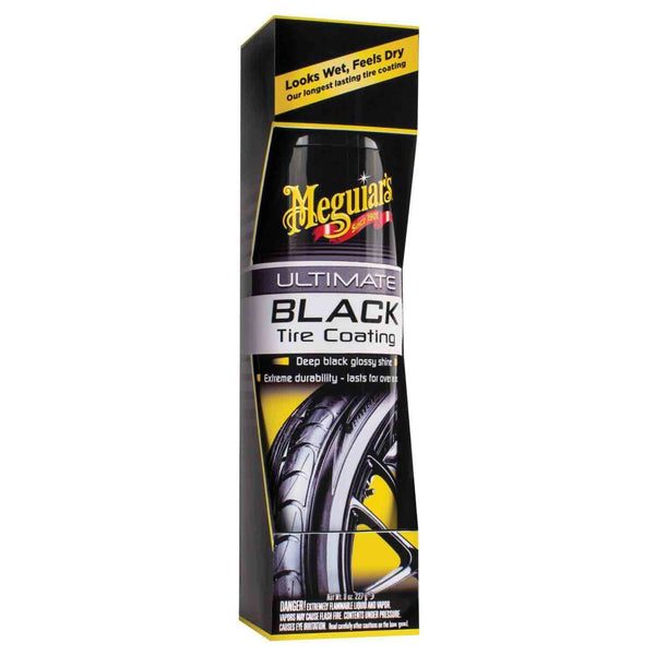 NEW!! Meguiar's Ultimate Black Tire Coating Deep Black Glossy Shine- 8 oz .G16008