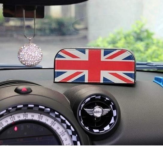 Car British Union Jack Faux Leather Tissue Boxes Holders Mini Cooper Style