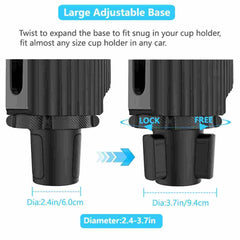 Universal 360 Swivel Arm Car Cup Holder Tray Dining Table For Car
