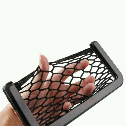 Universal Car Seat Side Back Net Storage Bag Phone Holder Pocket Organizer (Small)