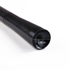 Universal Carbon BLACK Aluminum Fiber Car Auto AM/FM Radio Aerial Antenna + Screw