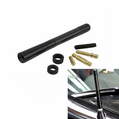Universal Carbon Aluminum Fiber Car Auto AM/FM Radio Aerial Antenna + Screw
