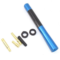 Universal Carbon Aluminum Fiber Car Auto AM/FM Radio Aerial Antenna + Screw