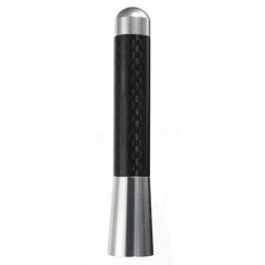 Universal Carbon BLACK Aluminum Fiber Car Auto AM/FM Radio Aerial Antenna + Screw