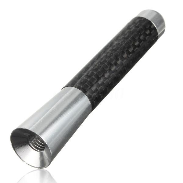 Universal Carbon Aluminum Fiber Car Auto AM/FM Radio Aerial Antenna + Screw