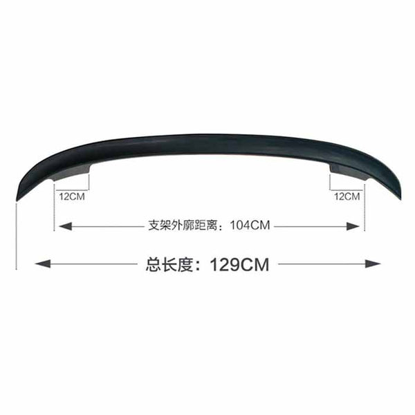 Universal Sedan Car Rear Trunk Spoiler Tail-free Wing Gloss Black w/ Adhesive US