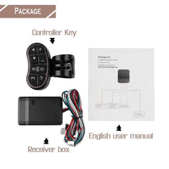 Universal Wireless Car Steering Wheel Bluetooth Remote Control For DVD MP3 Android Touch Screen Stereo Audio System