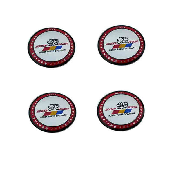 4pcs Muge Power Emblem Car Wheel Center Hub Cap Caps Badge Sticker Decal 60mm