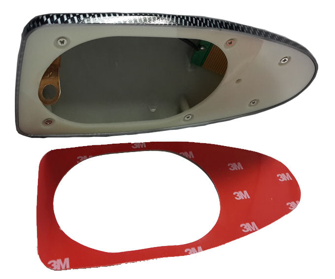 1pc Universal Functional Car Radio Shark Fin Antenna-Carbon Fiber