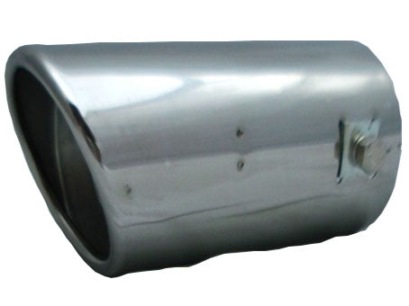 Car Chrome Exhaust 2.5 Inch Silencer Muffler Tip Pipe Universal Size(Small)