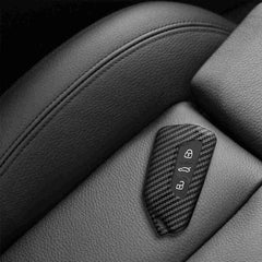 Volkswagen Golf 8, 3 Button Protective Carbon Fiber Keyless Entry Smart Remote Cover Case With Keychain