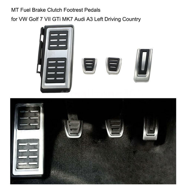 VW Polo Vento Skoda Octavia Audi Car Pedals Cap With Foot Rest Cover Accelerator Brake Clutch