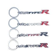 White Red Black TYPES 3D Logo Emblem Metal Keychain For Bikes And Cars