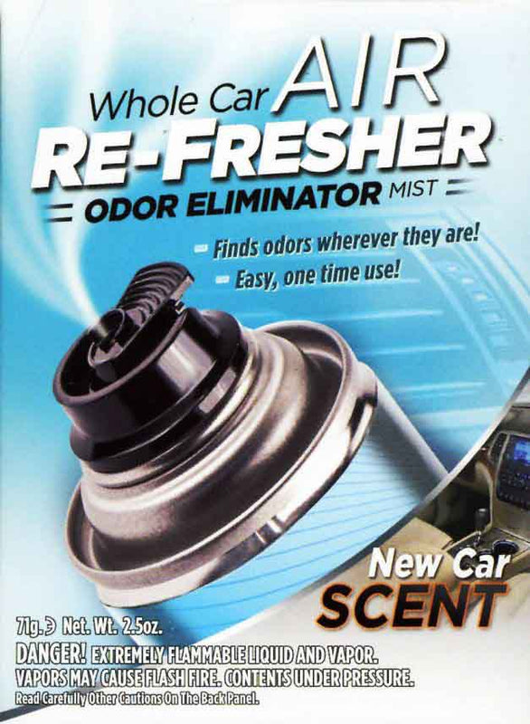 NEW!!! Meguiar's Whole Car AIR RE-FRESHER Odor Eliminator Mist- NEW CAR SCENT