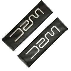 2Pcs WRC Carbon Fiber Embroidery Car Seat Belt Cover Safety Shoulder Pads