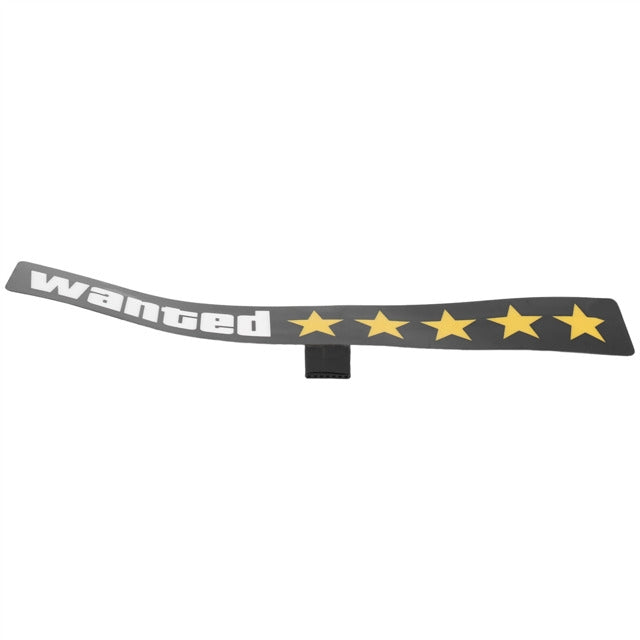 Yellow GTA Wanted 5 Star JDM Car Windshield Glow Panel Electric Marker Lamp LED Decoration Flashing Light Sticker