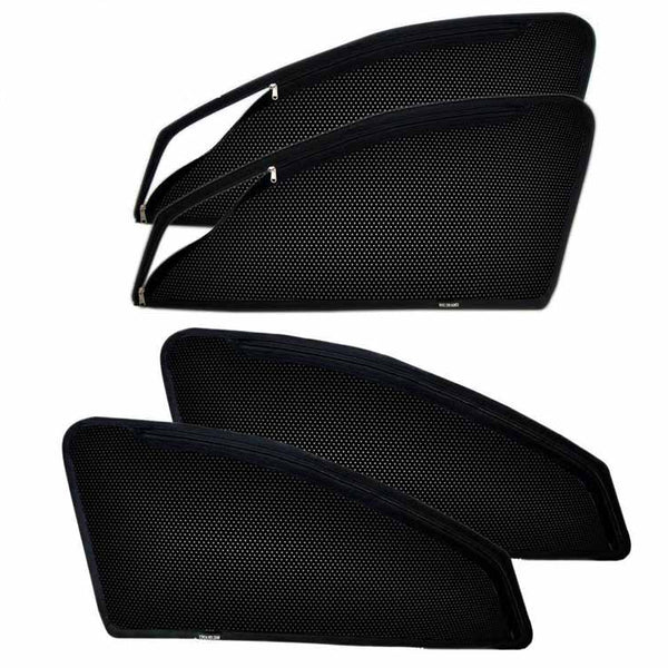 FUJI Maruti Ecco Tailored Cut Zipper Magnetic Sun Shades Car Curtain Pack Of 6pcs